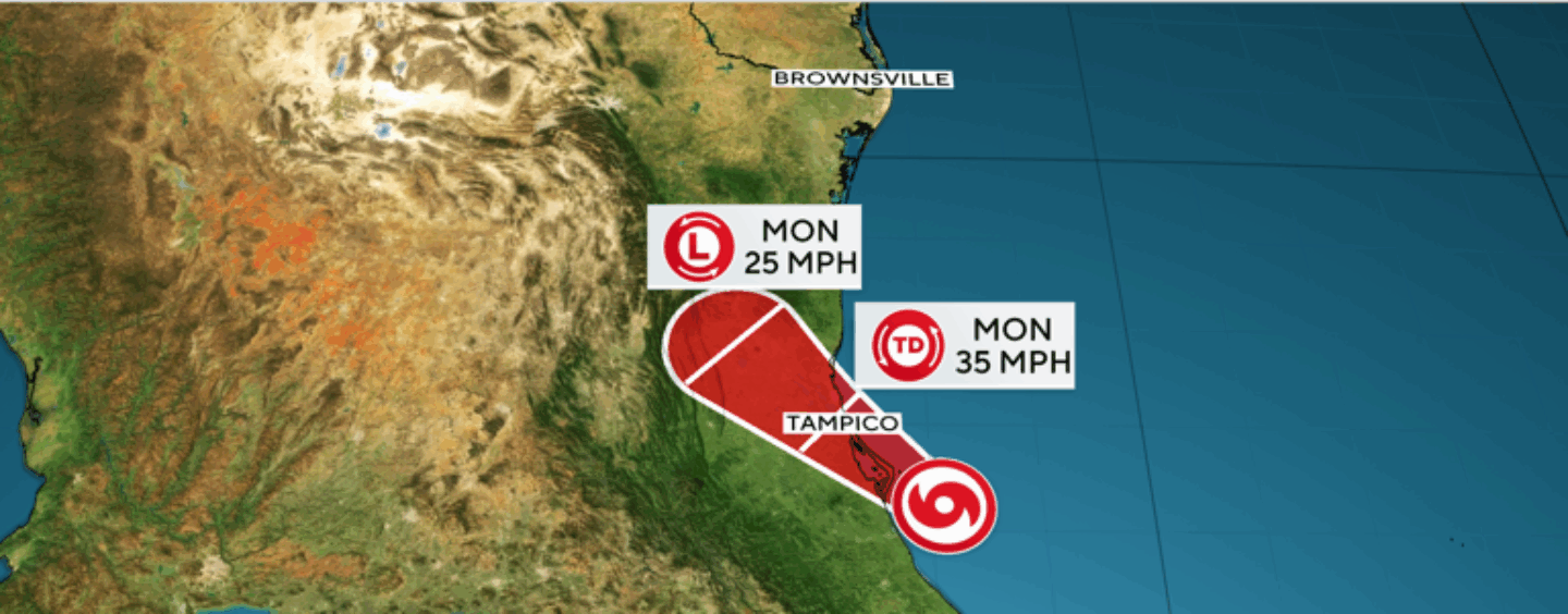 Tropical Storm Barry Continues Toward Mexico’s Northeast Coast