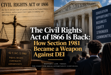 The Civil Rights Act of 1866 Is Back: How Section 1981 Became a Weapon Against DEI