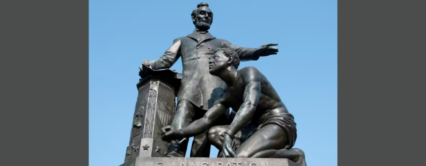 What the Statue of a Kneeling Enslaved Man In the Emancipation Memorial of 1876 Tells Us About Its History − an Art Historian Explains