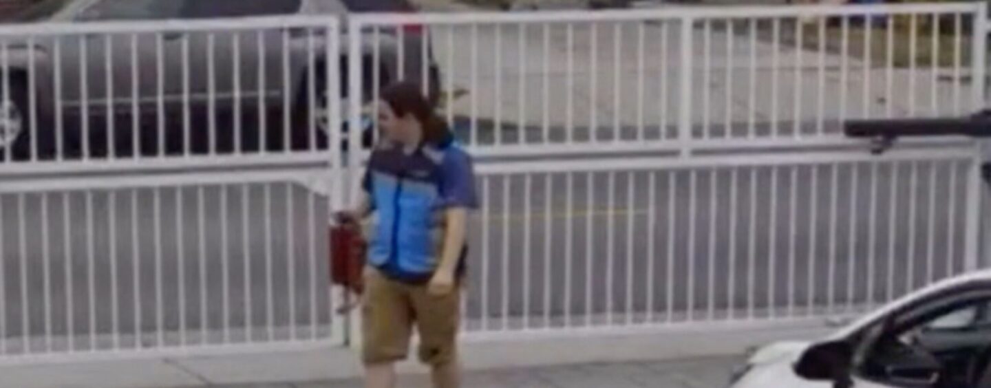 Amazon Driver’s Racist Tirade Caught on Camera After He’s Locked into Apartment Complex