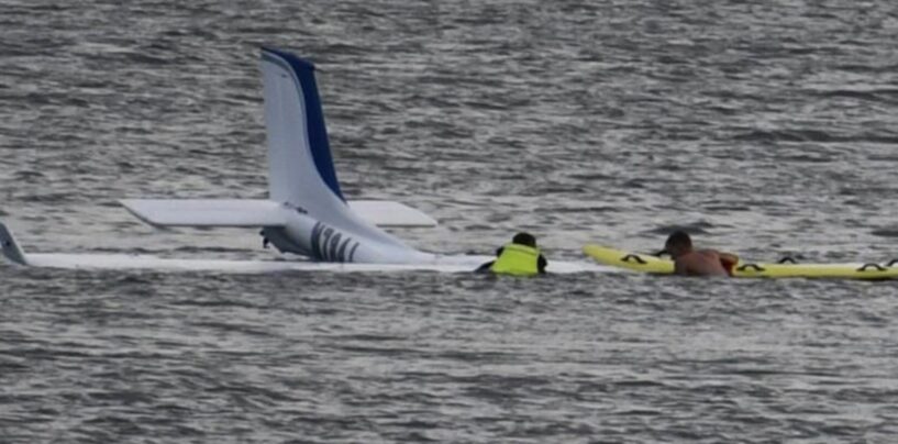 NC Pilot Ditches Small Plane in Ocean Near Oak Island Pier, Officials Say