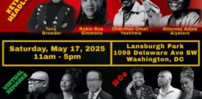 Reparations Activists to Host National Reparations Rally in Washington, D.C. on May 17, 2025 Commemorating the 100th Birthday of Malcolm X