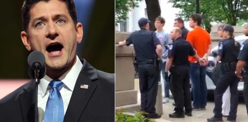 Students Detained for Peacefully Protesting Outside Paul Ryan’s Office After Texas School Shooting